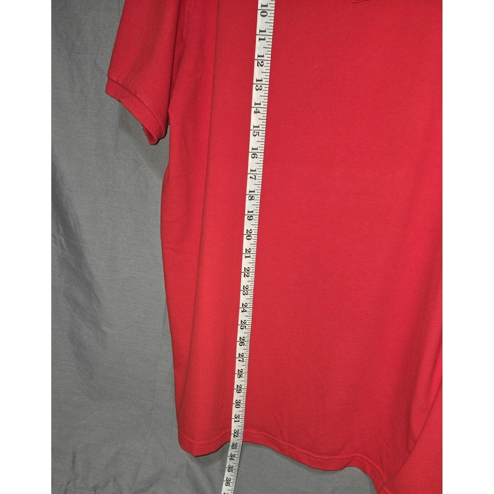 American Eagle Outfitters Mens Short Sleeve 3XL Red Flex Polo Logo Size XXXL EUC - Picture 3 of 5